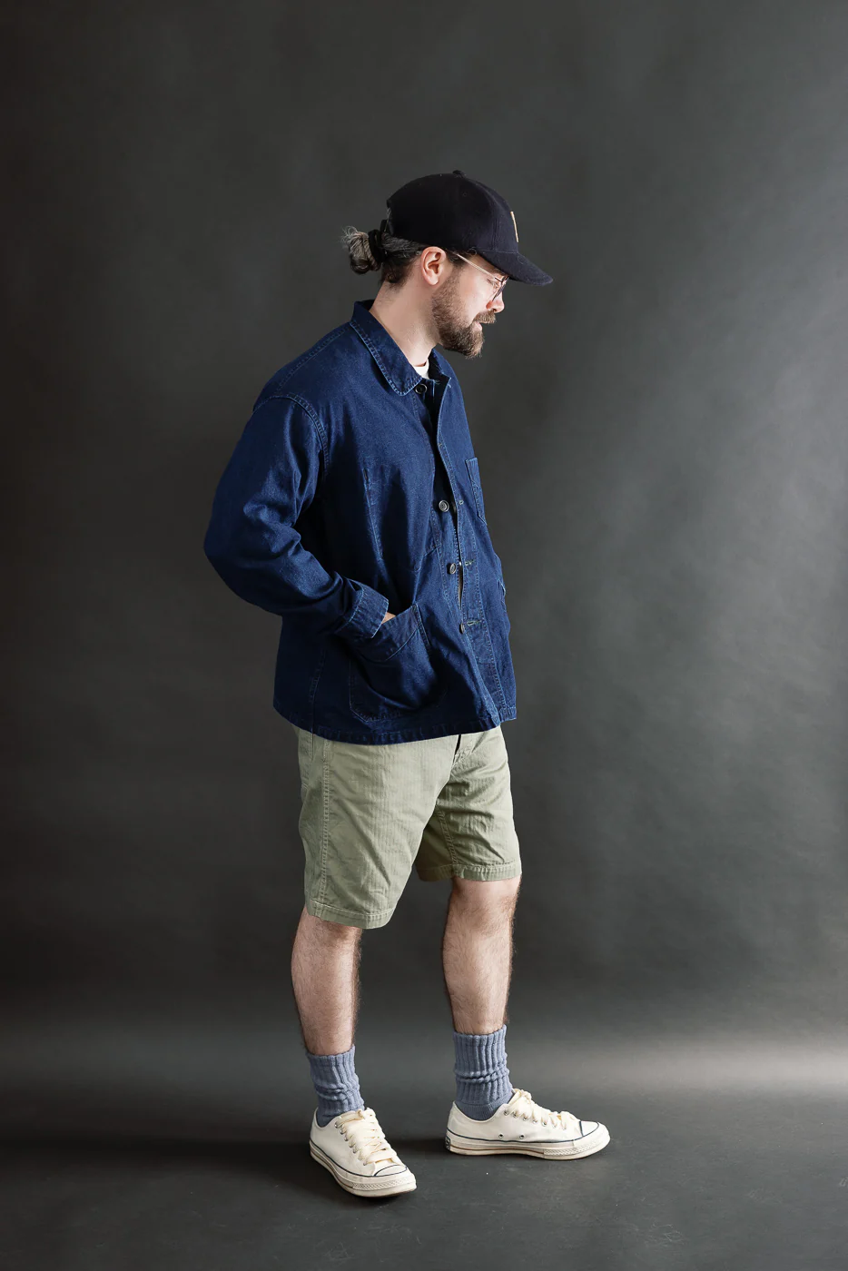 3135-VIC - Post Chinois Travail 2 Vintage Canvas - Deep Washed Indigo - Image 6