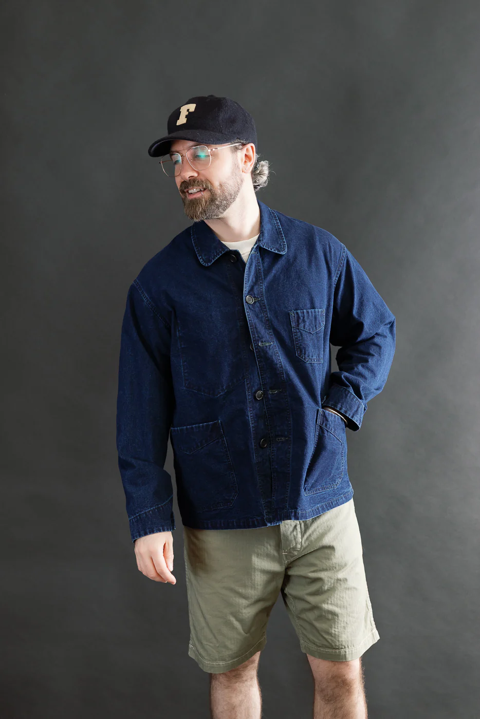 3135-VIC - Post Chinois Travail 2 Vintage Canvas - Deep Washed Indigo - Image 8