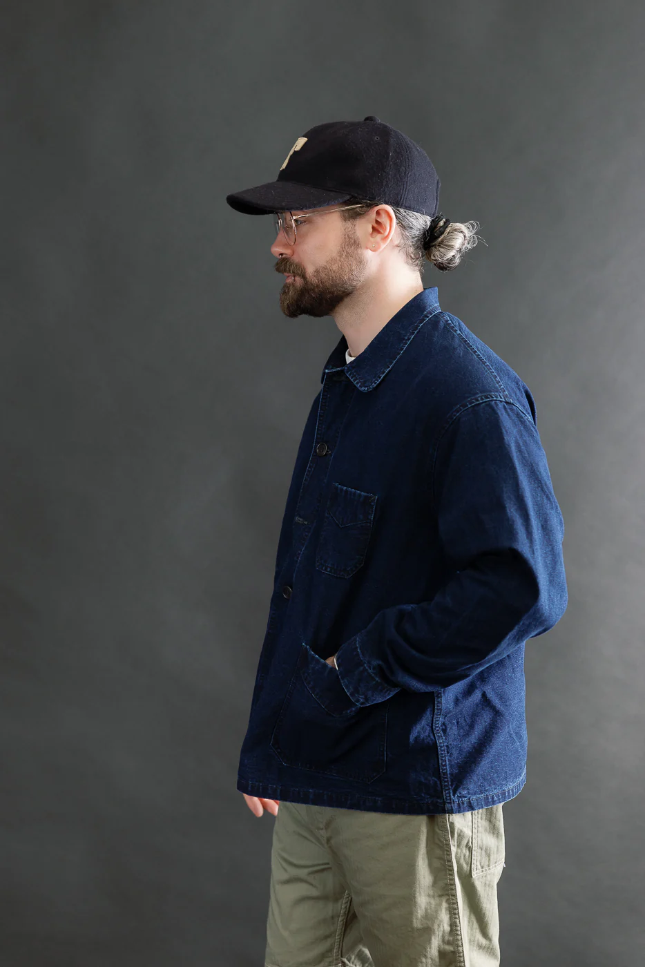 3135-VIC - Post Chinois Travail 2 Vintage Canvas - Deep Washed Indigo - Image 9