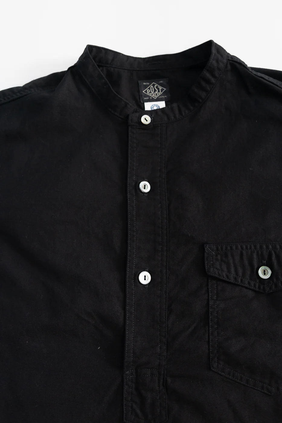 3213SB-PCB -  Navy Cut Band S/S Panama Cloth - Black - Image 2