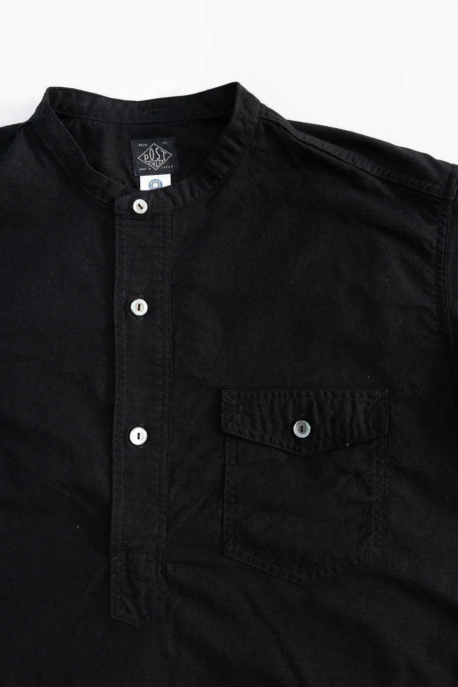 3213SB-PCB -  Navy Cut Band S/S Panama Cloth - Black - Image 3