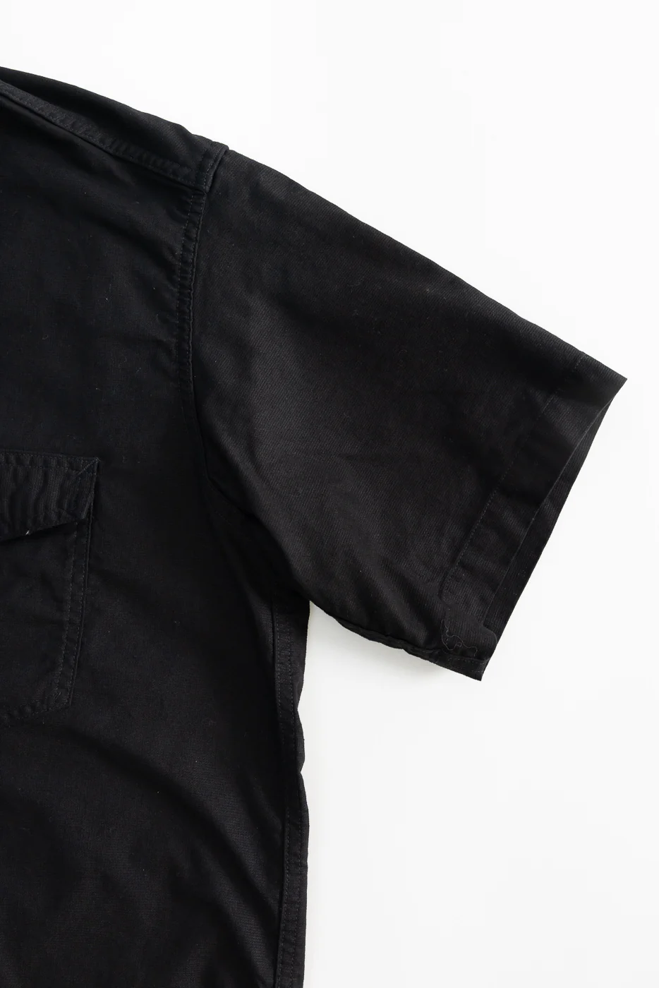 3213SB-PCB -  Navy Cut Band S/S Panama Cloth - Black - Image 4