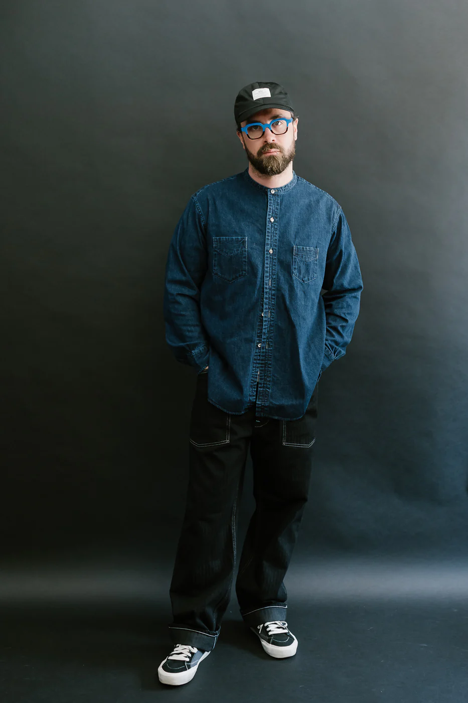 3220B-8DW - Neutra 5 Band Chambray - Deep Indigo - Image 6