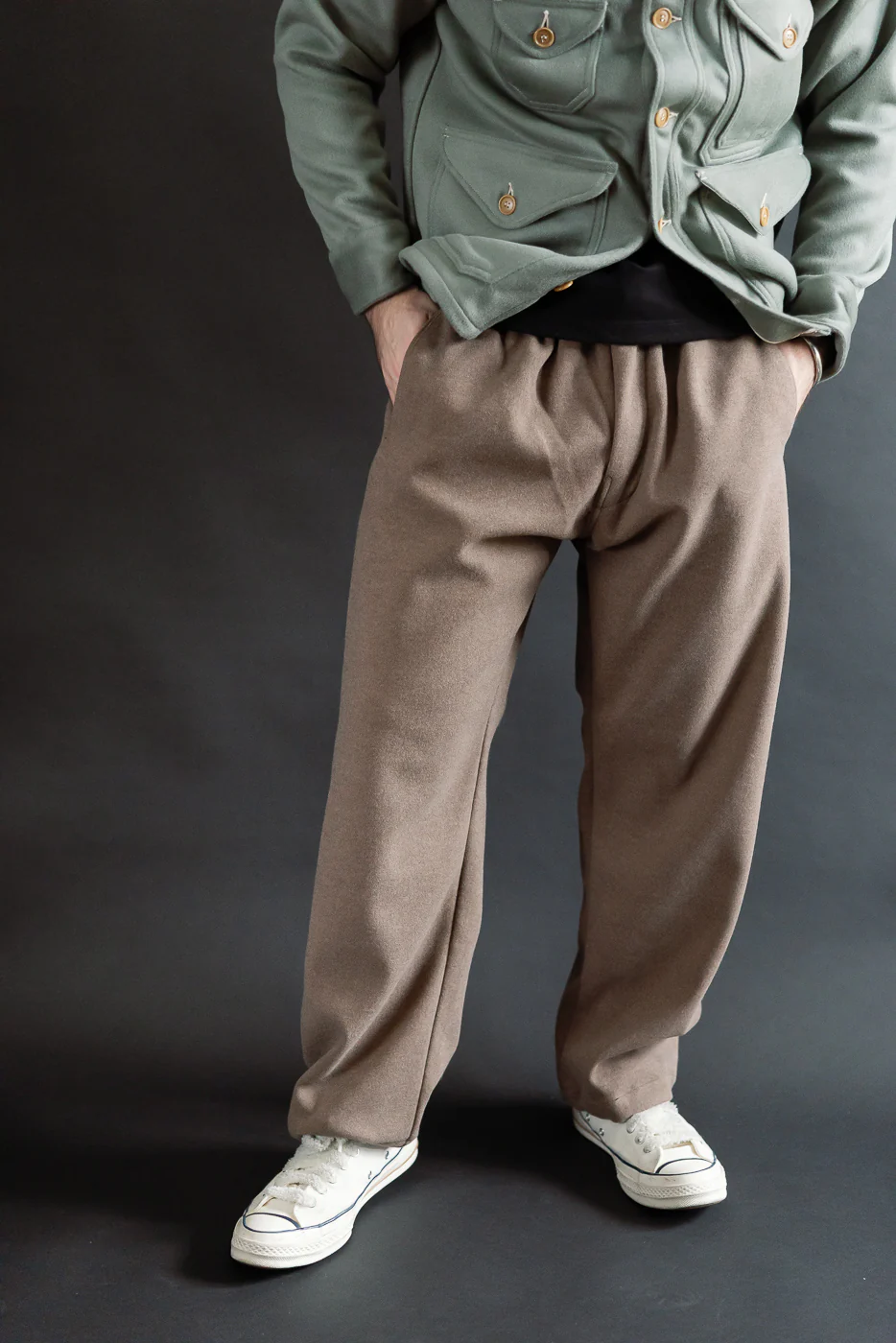 3307CP-SSM Post Coach Pants "Supersoft" Sweat Cloth - Mouton - Image 15