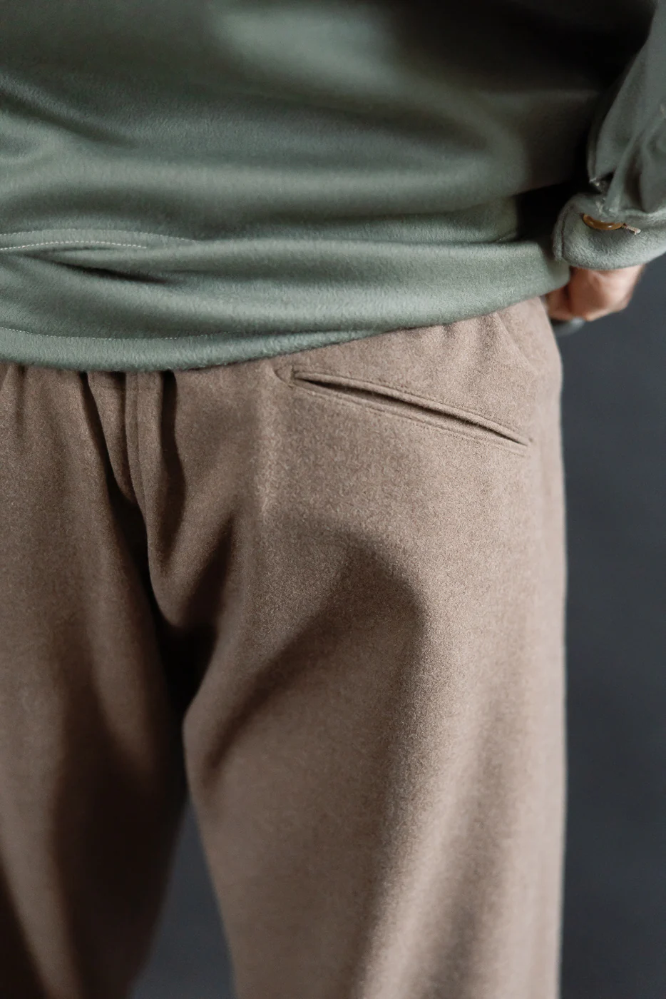 3307CP-SSM Post Coach Pants "Supersoft" Sweat Cloth - Mouton - Image 17