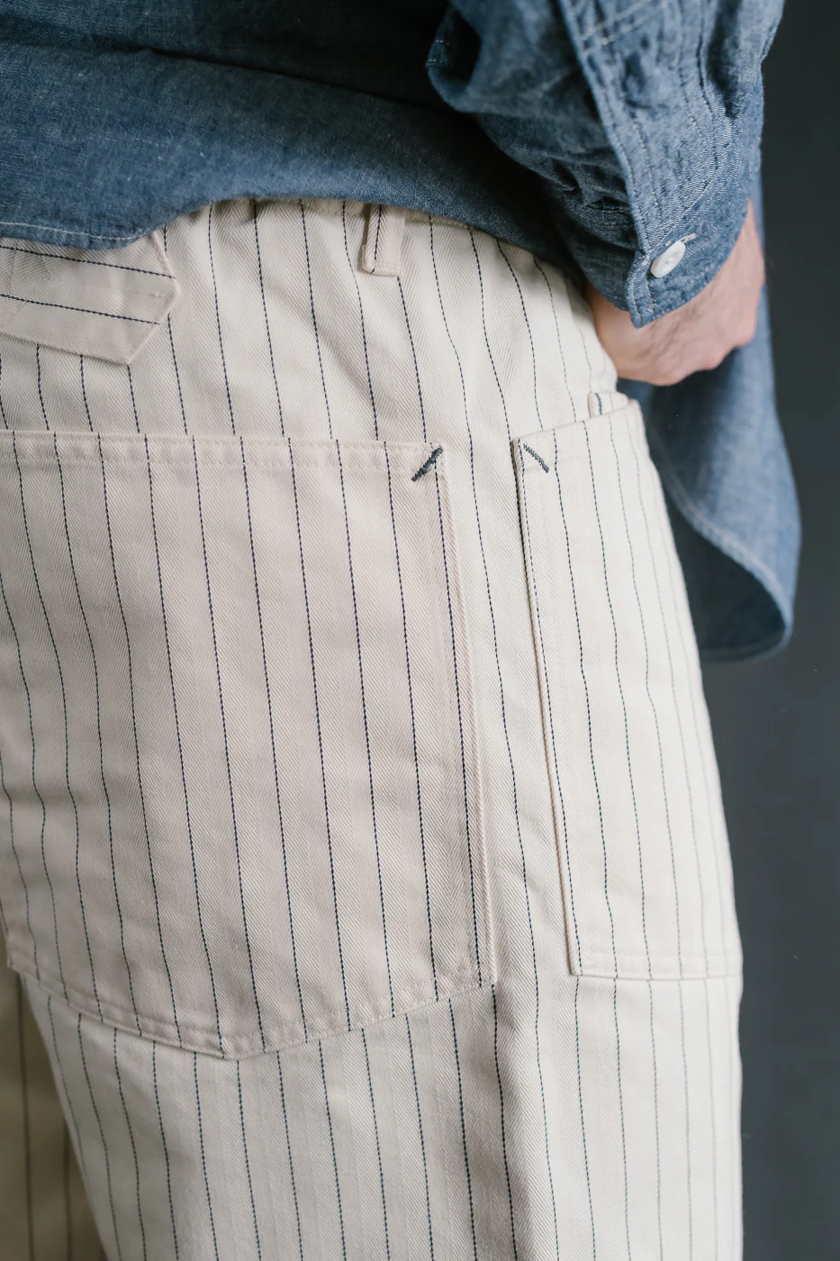 3313S-HBS - E-Z Army-Navy Short 2 HBT Stripe - Natural - Image 20