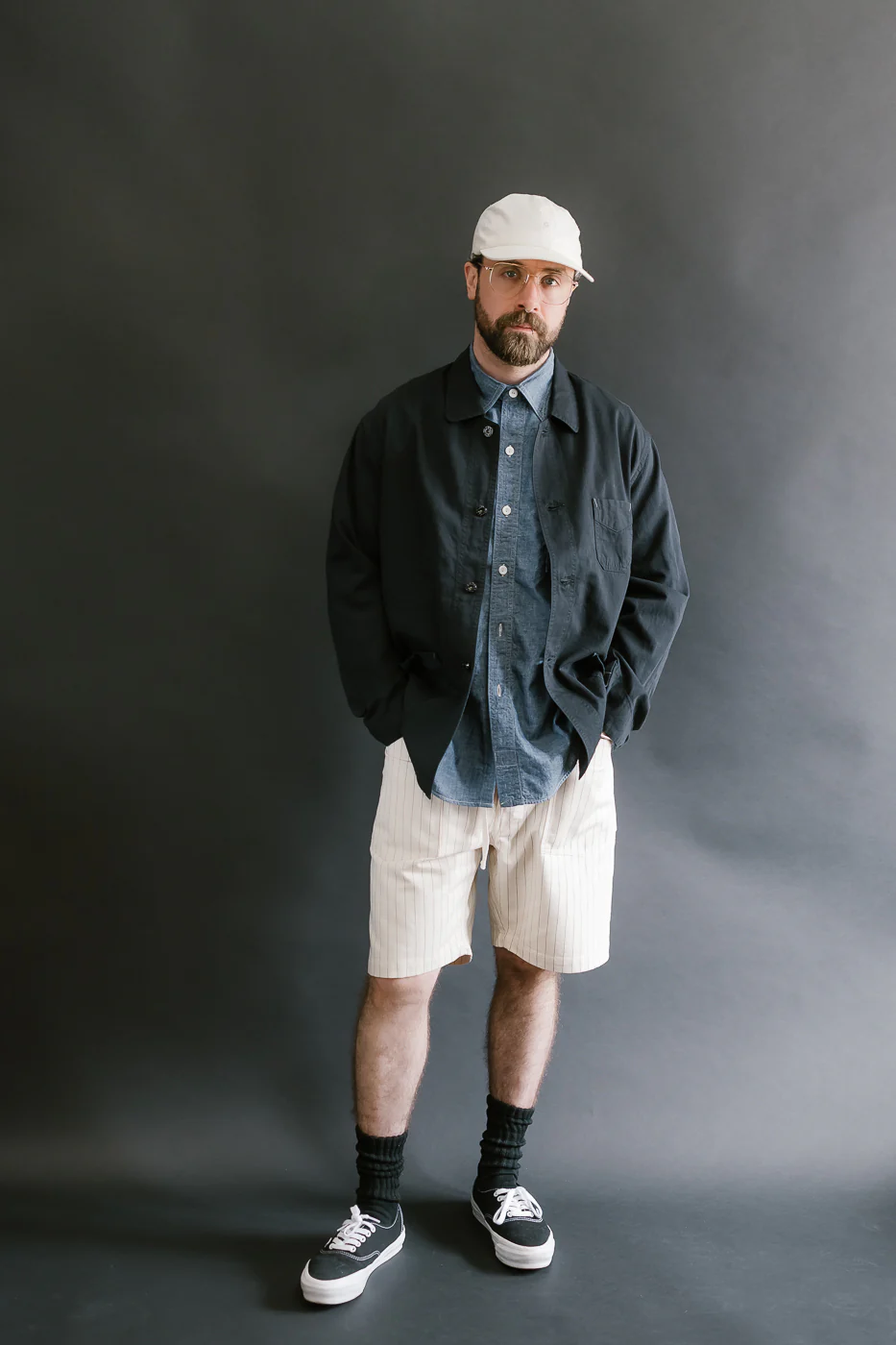 3313S-HBS - E-Z Army-Navy Short 2 HBT Stripe - Natural - Image 7