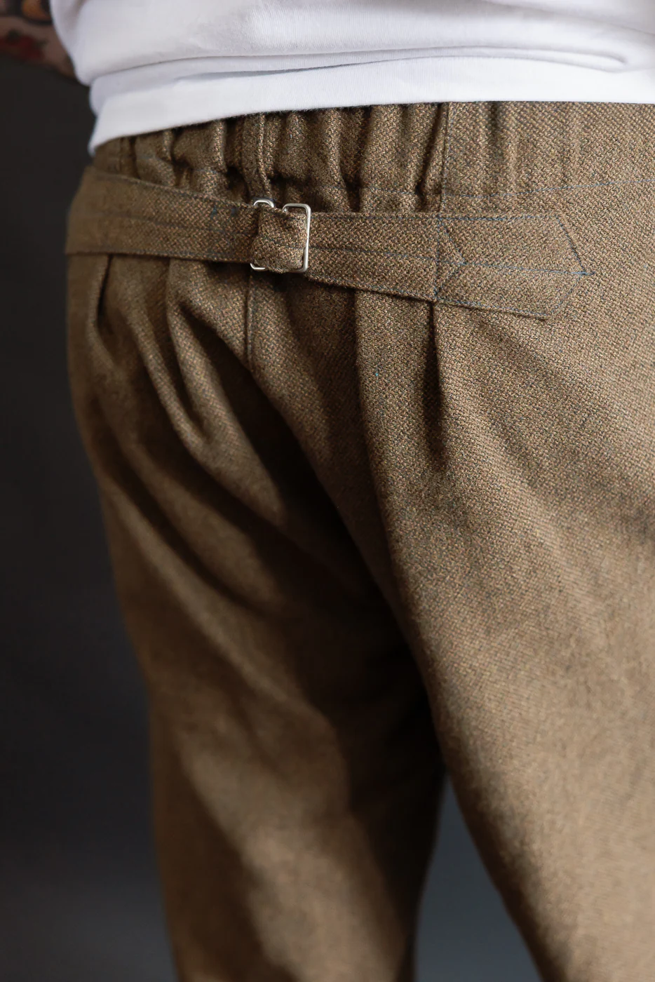 3315-BTB - EZ Lax 4 Basket Tweed Pants - Brown - Image 18