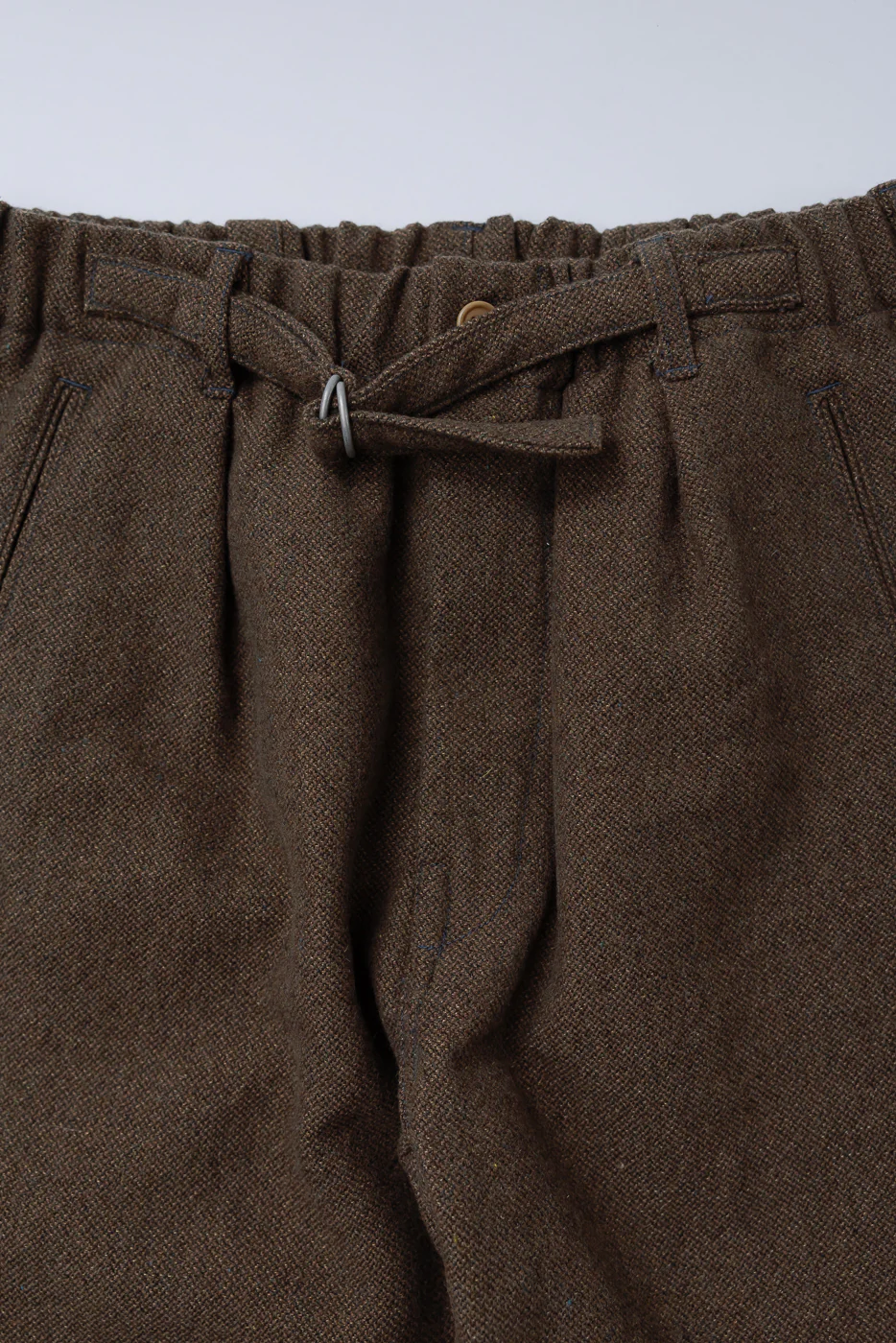 3315-BTB - EZ Lax 4 Basket Tweed Pants - Brown - Image 3