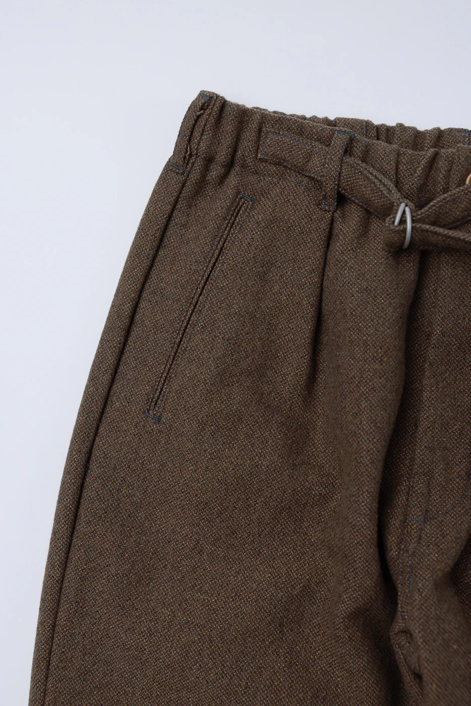 3315-BTB - EZ Lax 4 Basket Tweed Pants - Brown - Image 4