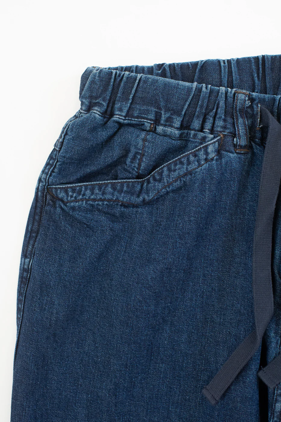 3319-8DI - E-Z Chinois De Luxe 8oz Denim Pants - Deep Wash Indigo - Image 3