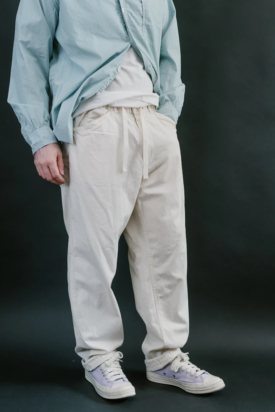 3319-VTN - E-Z Chinois De Luxe Vintage Twill Pants - Natural - Image 11