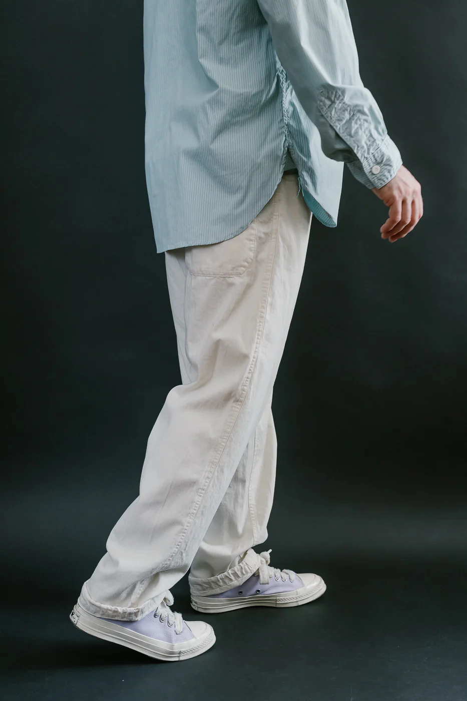 3319-VTN - E-Z Chinois De Luxe Vintage Twill Pants - Natural - Image 12
