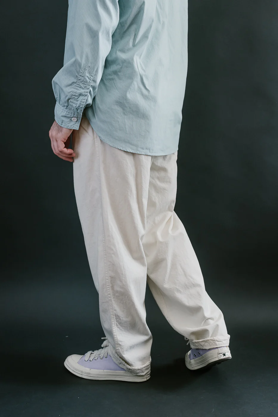 3319-VTN - E-Z Chinois De Luxe Vintage Twill Pants - Natural - Image 14