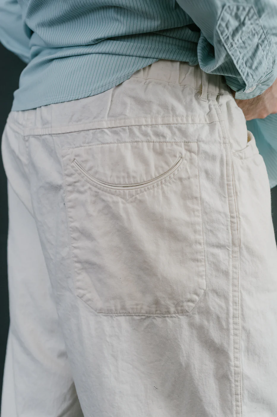 3319-VTN - E-Z Chinois De Luxe Vintage Twill Pants - Natural - Image 19