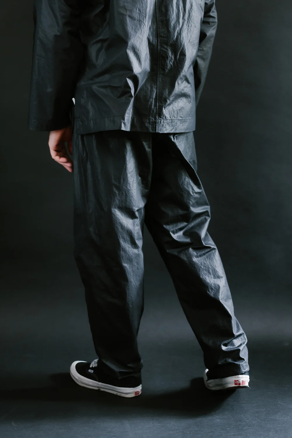 3319-WTB - EZ Chinois De Luxe Waxy Taffeta Pants - Black - Image 14