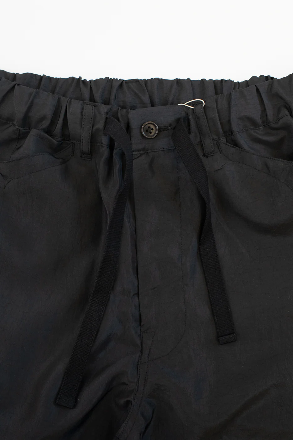 3319S-MTB - Chinois De Luxe Shorts Metallic Taffeta - Black - Image 3