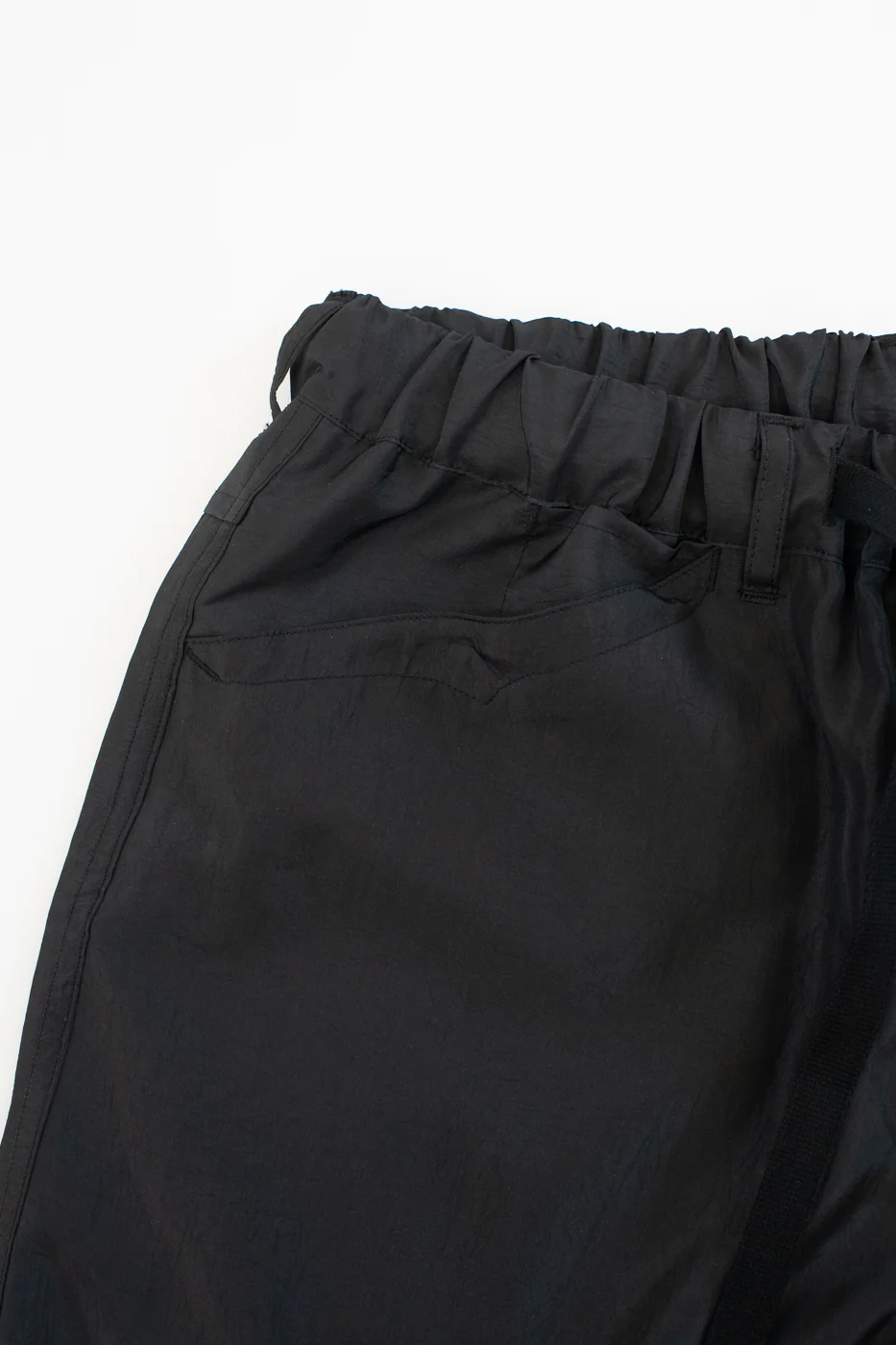 3319S-MTB - Chinois De Luxe Shorts Metallic Taffeta - Black - Image 4