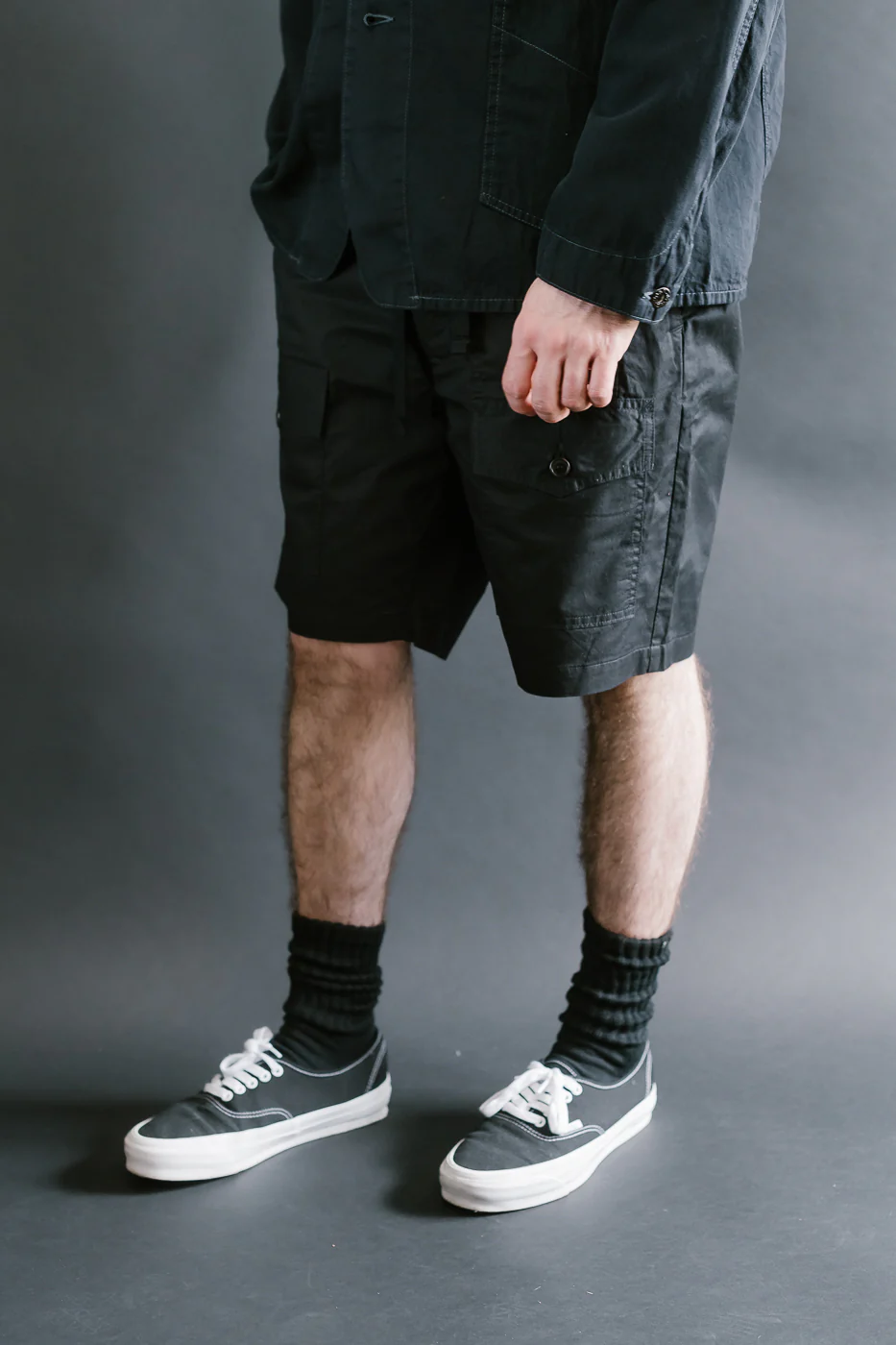 3322S-MP4 - Town & Country Shorts Medium Weight Poplin - Black - Image 11