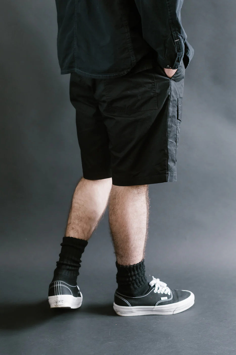 3322S-MP4 - Town & Country Shorts Medium Weight Poplin - Black - Image 13