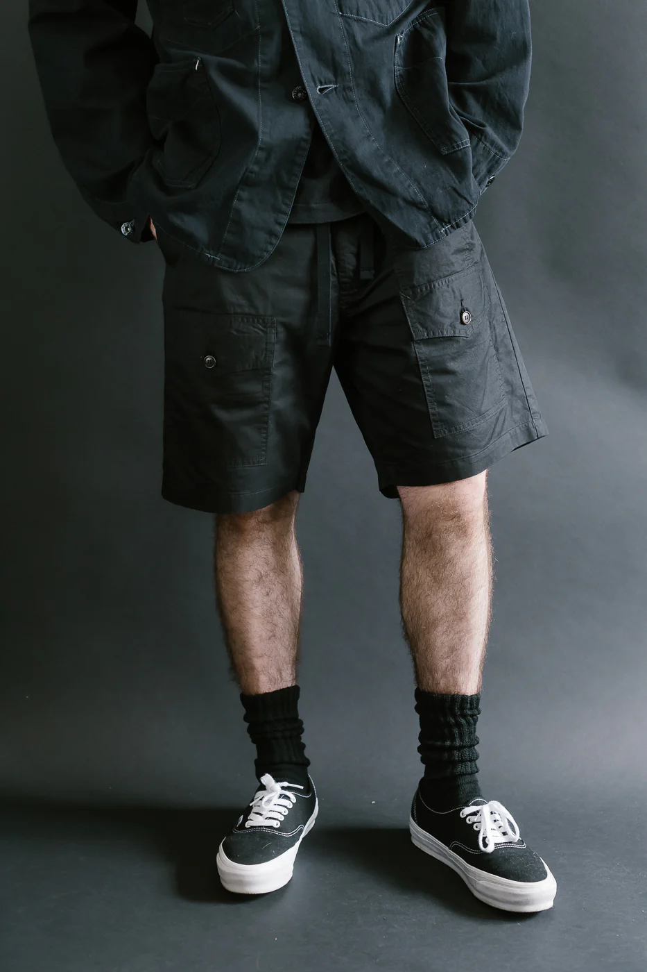 3322S-MP4 - Town & Country Shorts Medium Weight Poplin - Black - Image 16