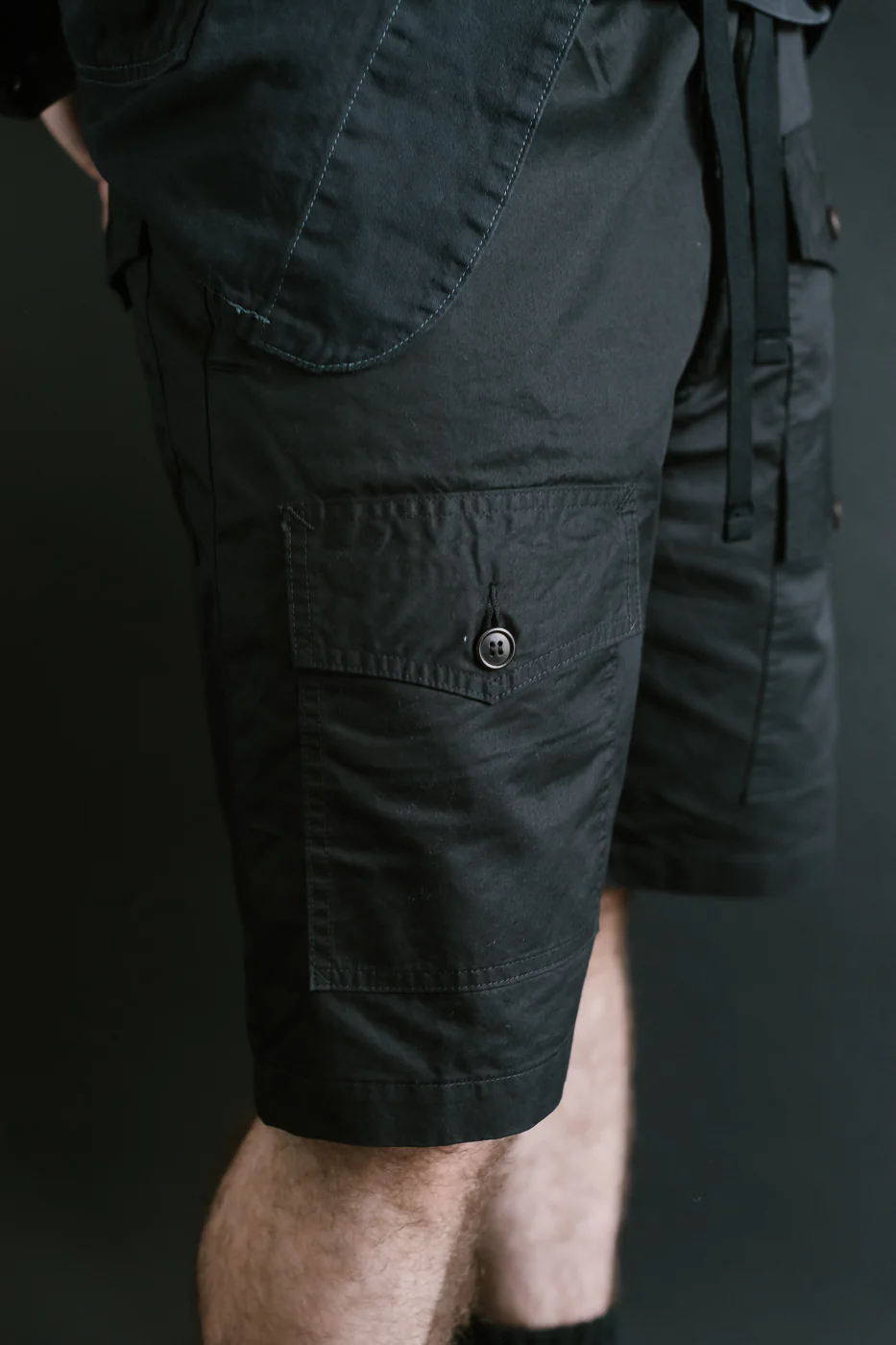 3322S-MP4 - Town & Country Shorts Medium Weight Poplin - Black - Image 19