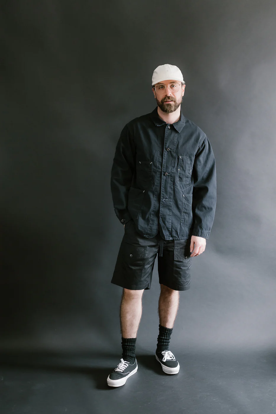 3322S-MP4 - Town & Country Shorts Medium Weight Poplin - Black - Image 7