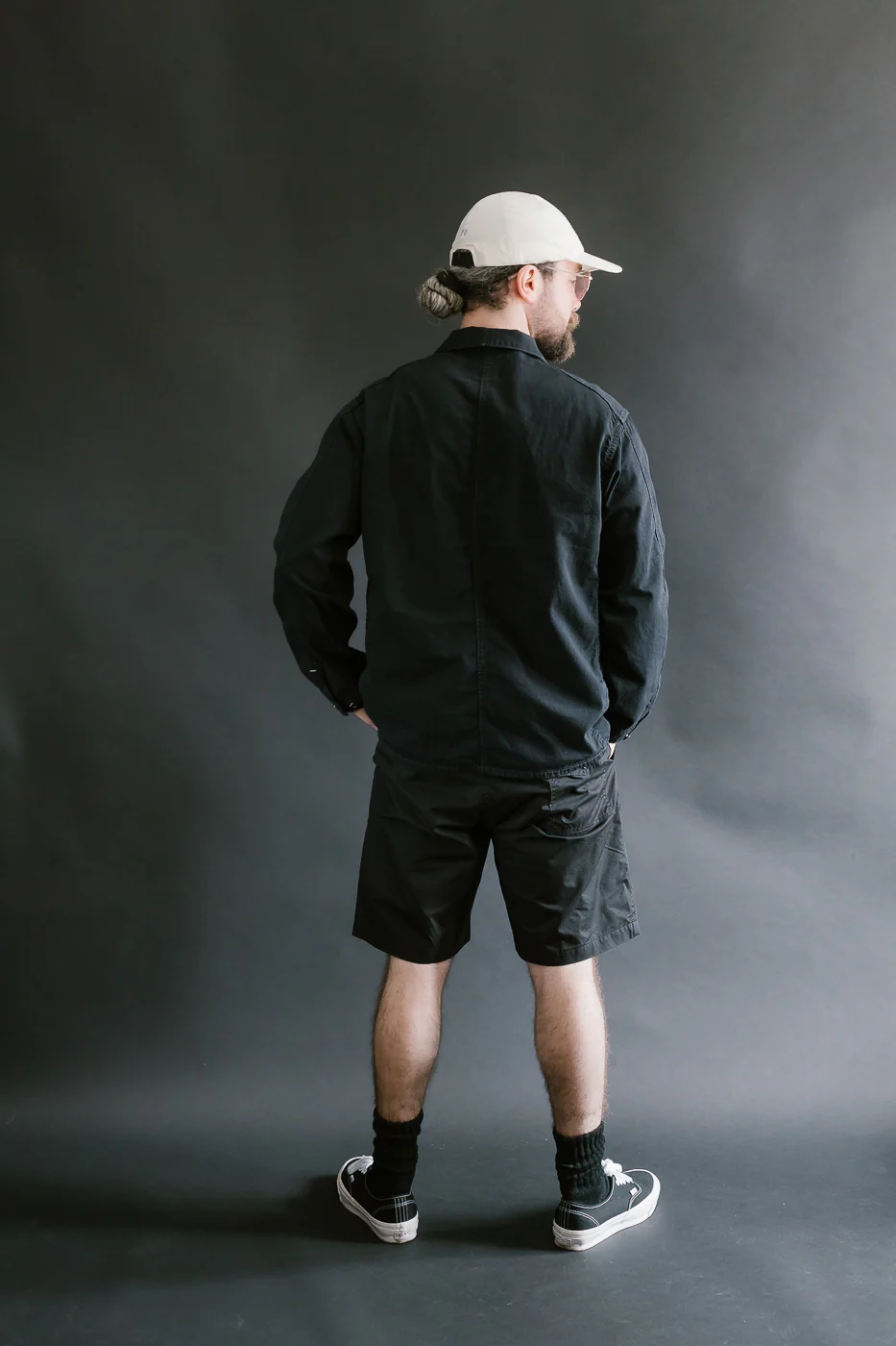3322S-MP4 - Town & Country Shorts Medium Weight Poplin - Black - Image 9