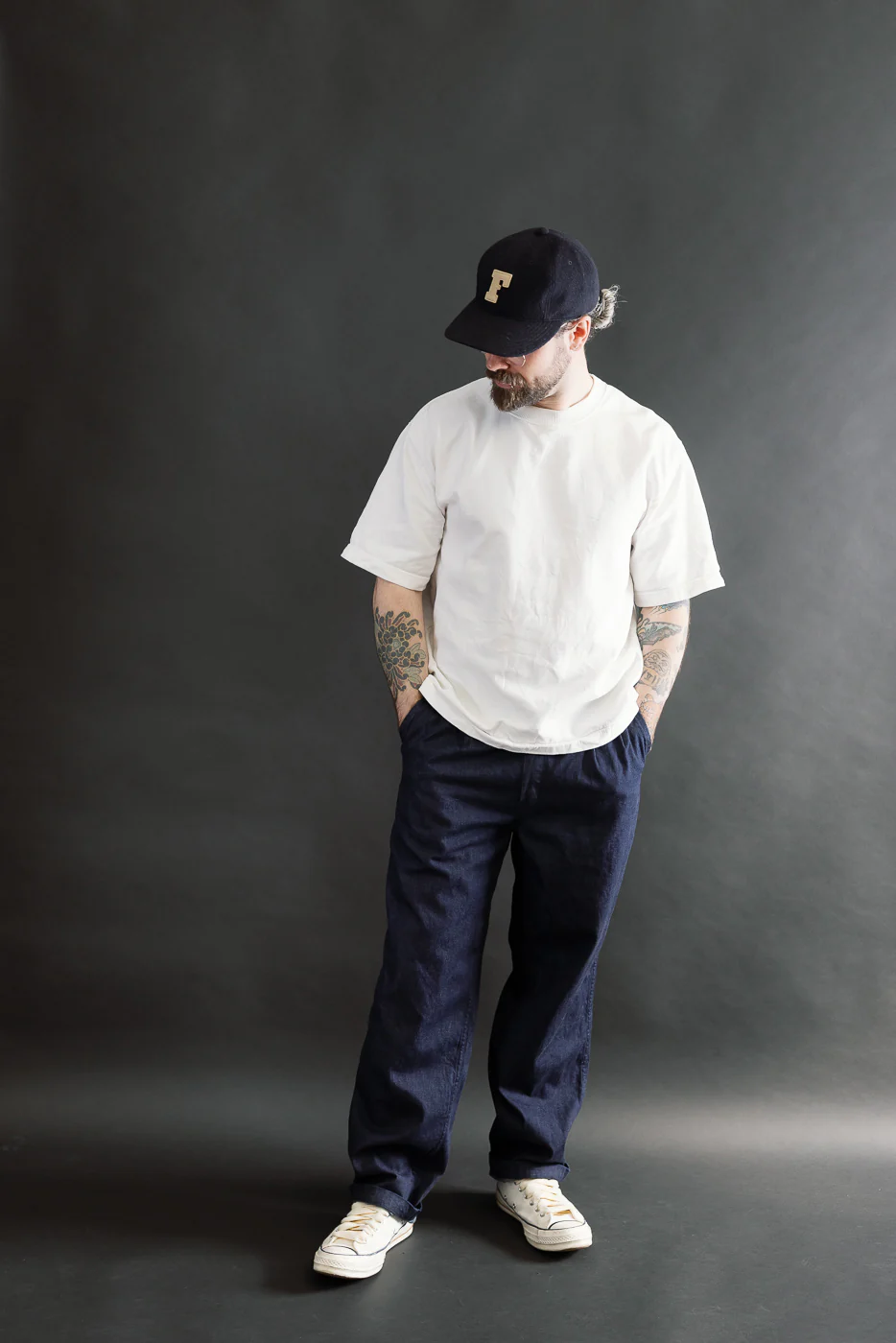 3326-8DI - California Pegtop Pants 8oz Denim - Dark Indigo - Image 7