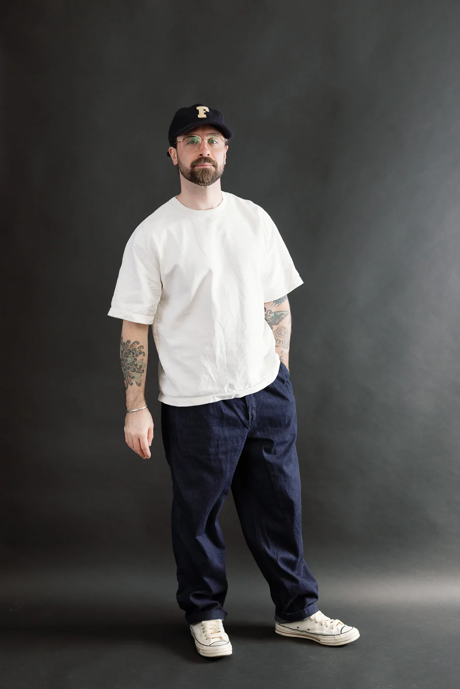 3326-8DI - California Pegtop Pants 8oz Denim - Dark Indigo - Image 8