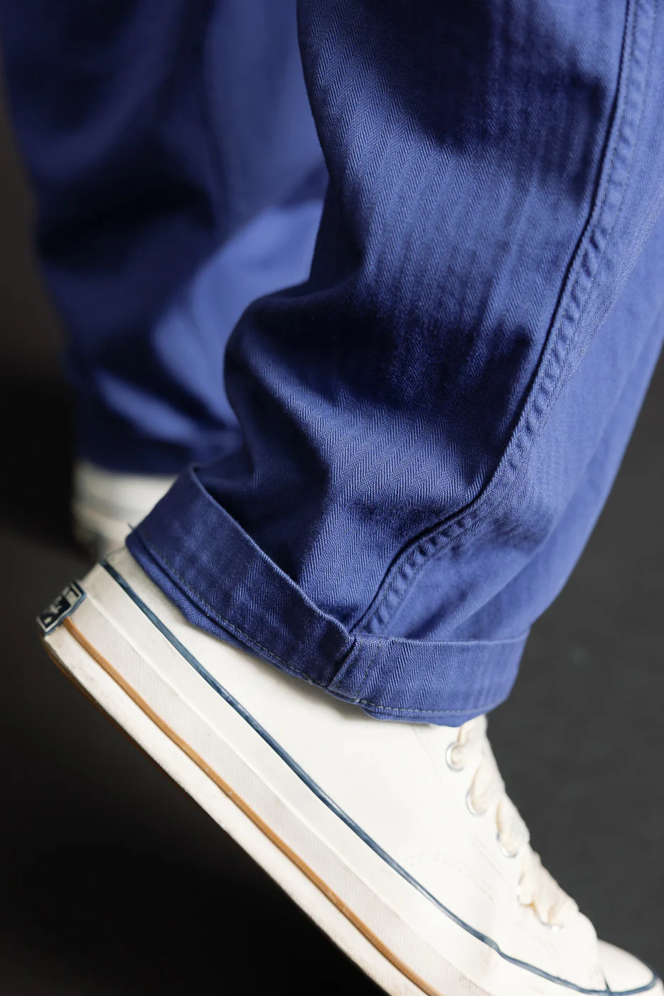 3326-MH6 - California Pegtop Pants Mini HBT - Blue - Image 19