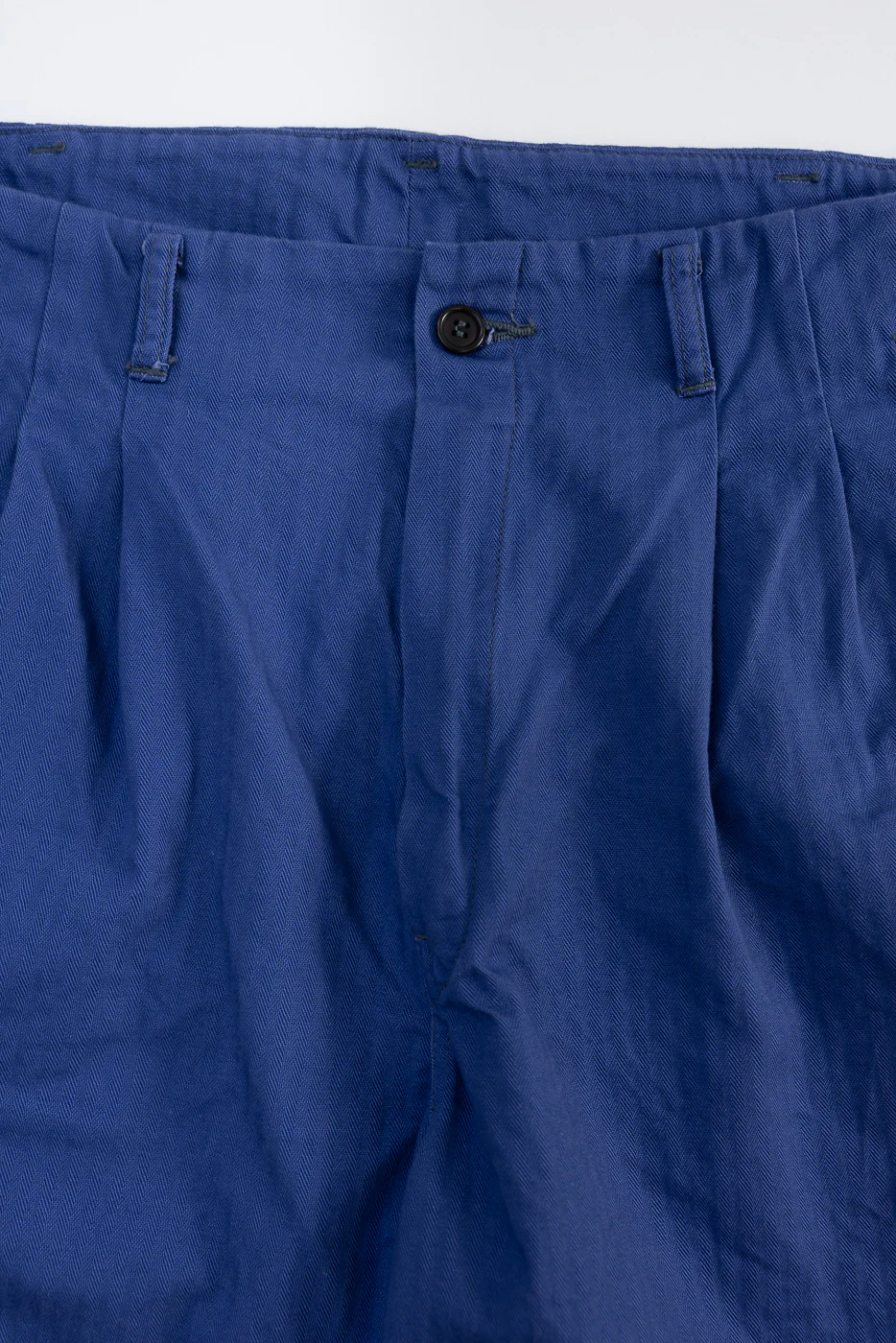 3326-MH6 - California Pegtop Pants Mini HBT - Blue - Image 3