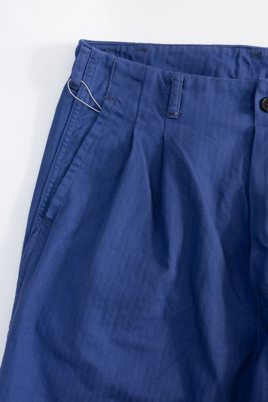 3326-MH6 - California Pegtop Pants Mini HBT - Blue - Image 4