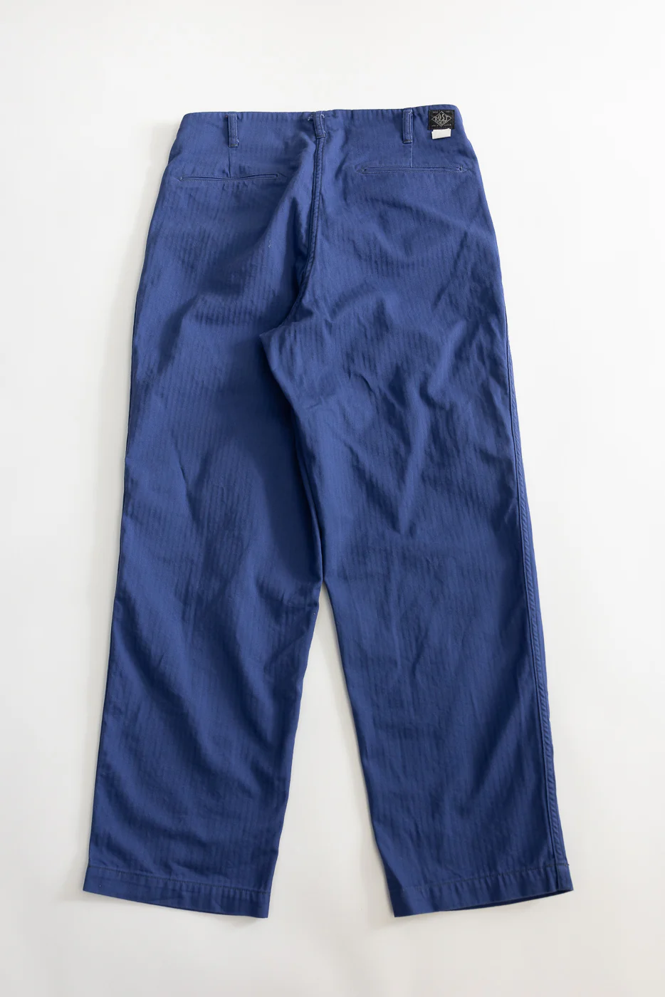 3326-MH6 - California Pegtop Pants Mini HBT - Blue - Image 6
