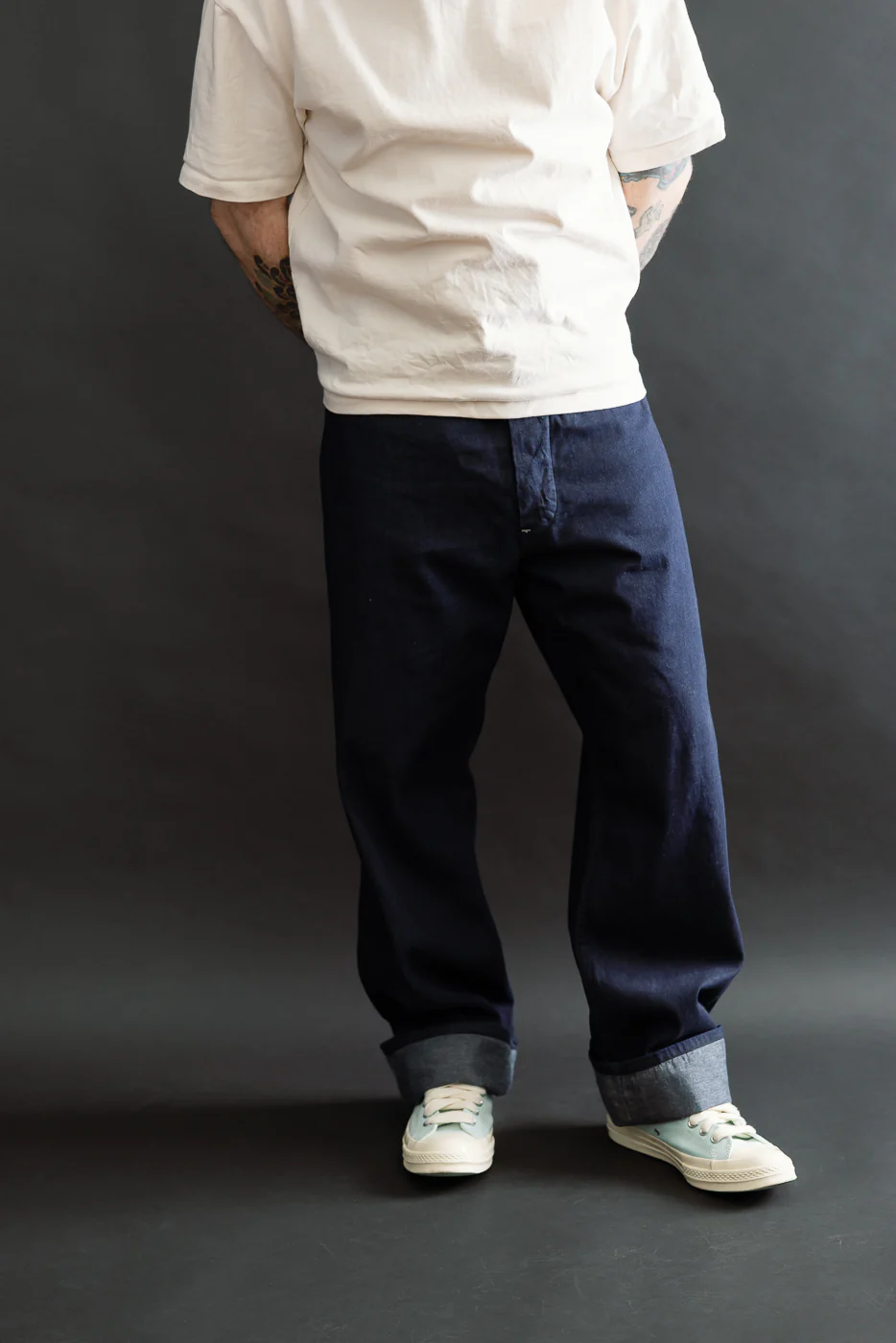 3327-8DI - Sweetbear Band Top 8oz Denim - Dark Indigo - Image 10
