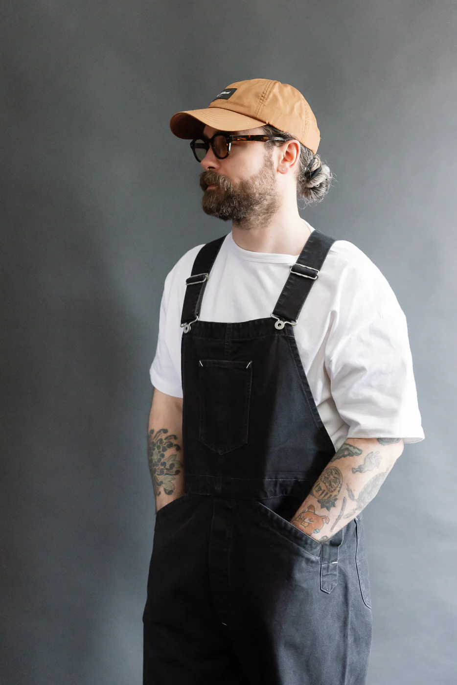 3401-PCB - Post 46 Overalls Pigment Dyed Canvas - Black - Image 15