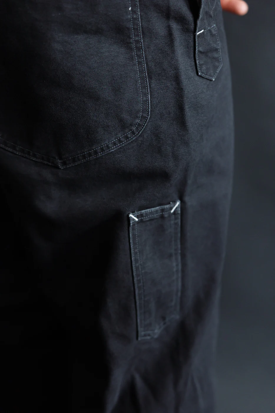 3401-PCB - Post 46 Overalls Pigment Dyed Canvas - Black - Image 26