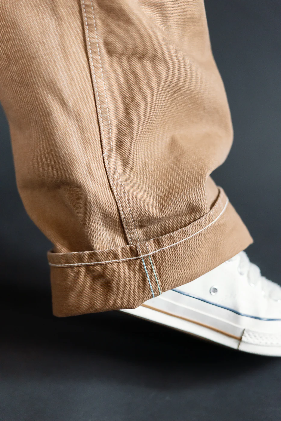 3401-PCR - Post 46 Overalls Pigment Dyed Canvas - Washed Brown - Image 10