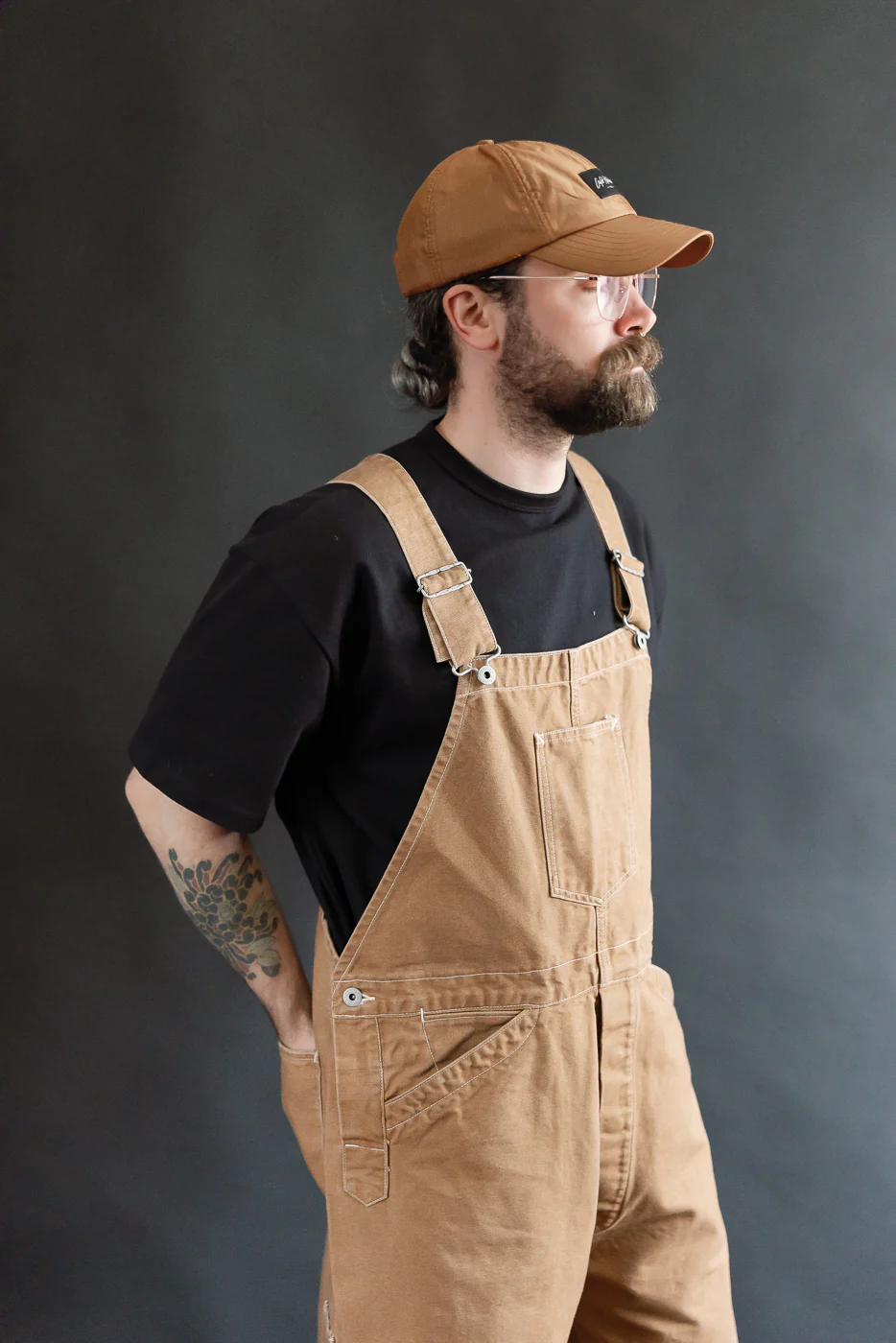 3401-PCR - Post 46 Overalls Pigment Dyed Canvas - Washed Brown - Image 18