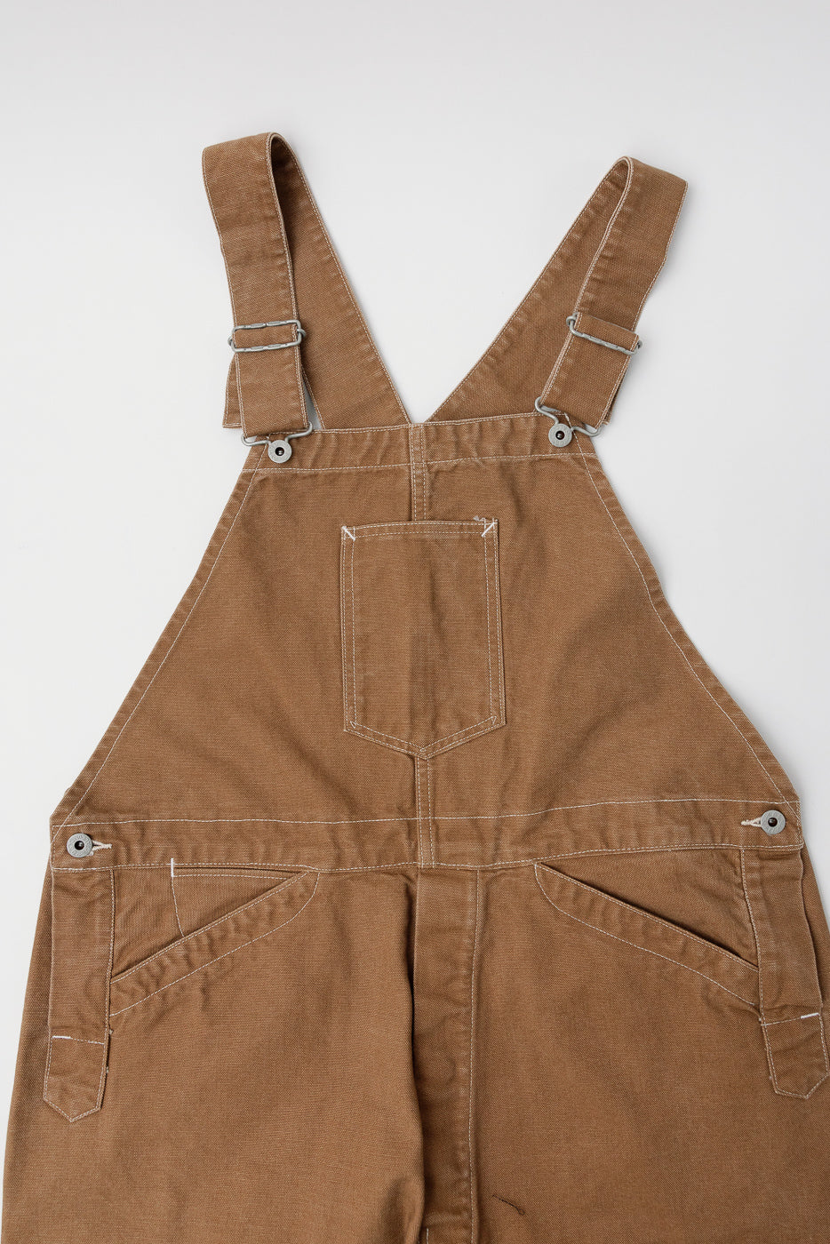 3401-PCR - Post 46 Overalls Pigment Dyed Canvas - Washed Brown - Image 2