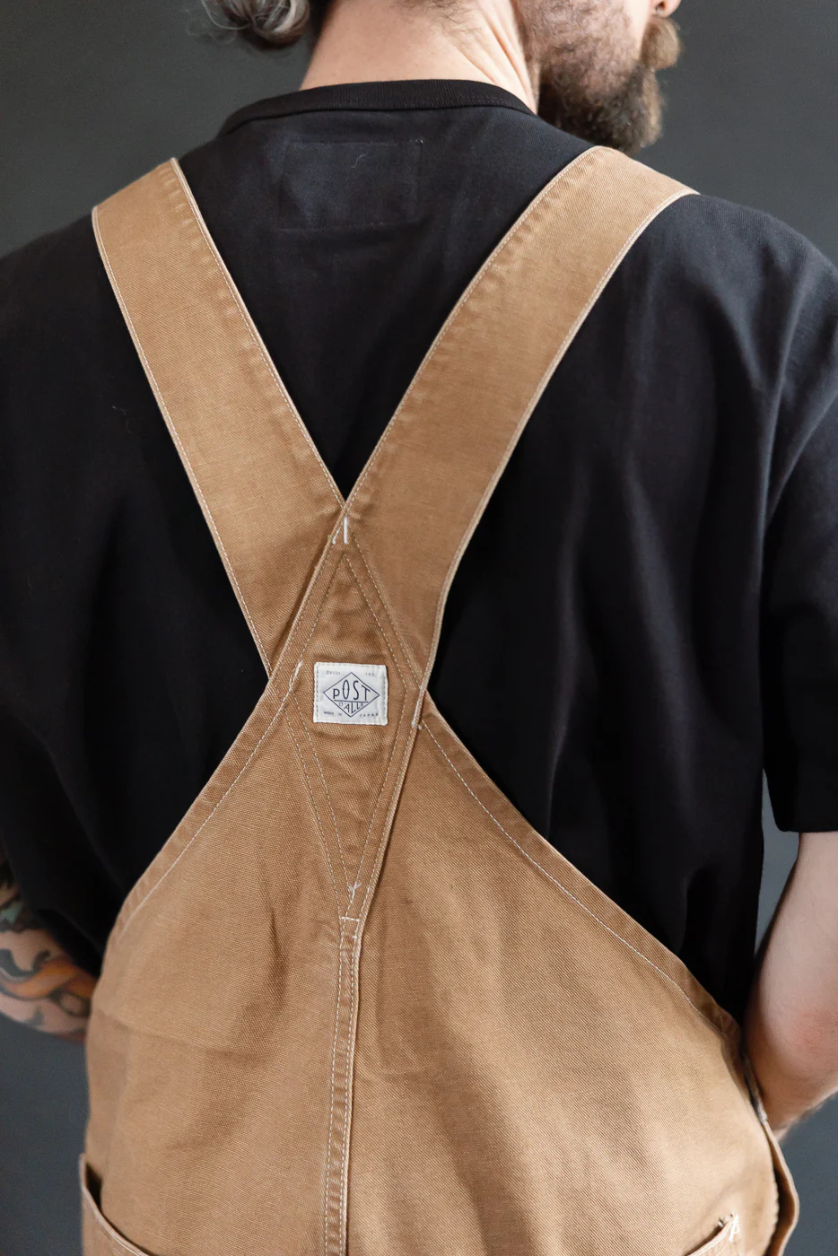 3401-PCR - Post 46 Overalls Pigment Dyed Canvas - Washed Brown - Image 23
