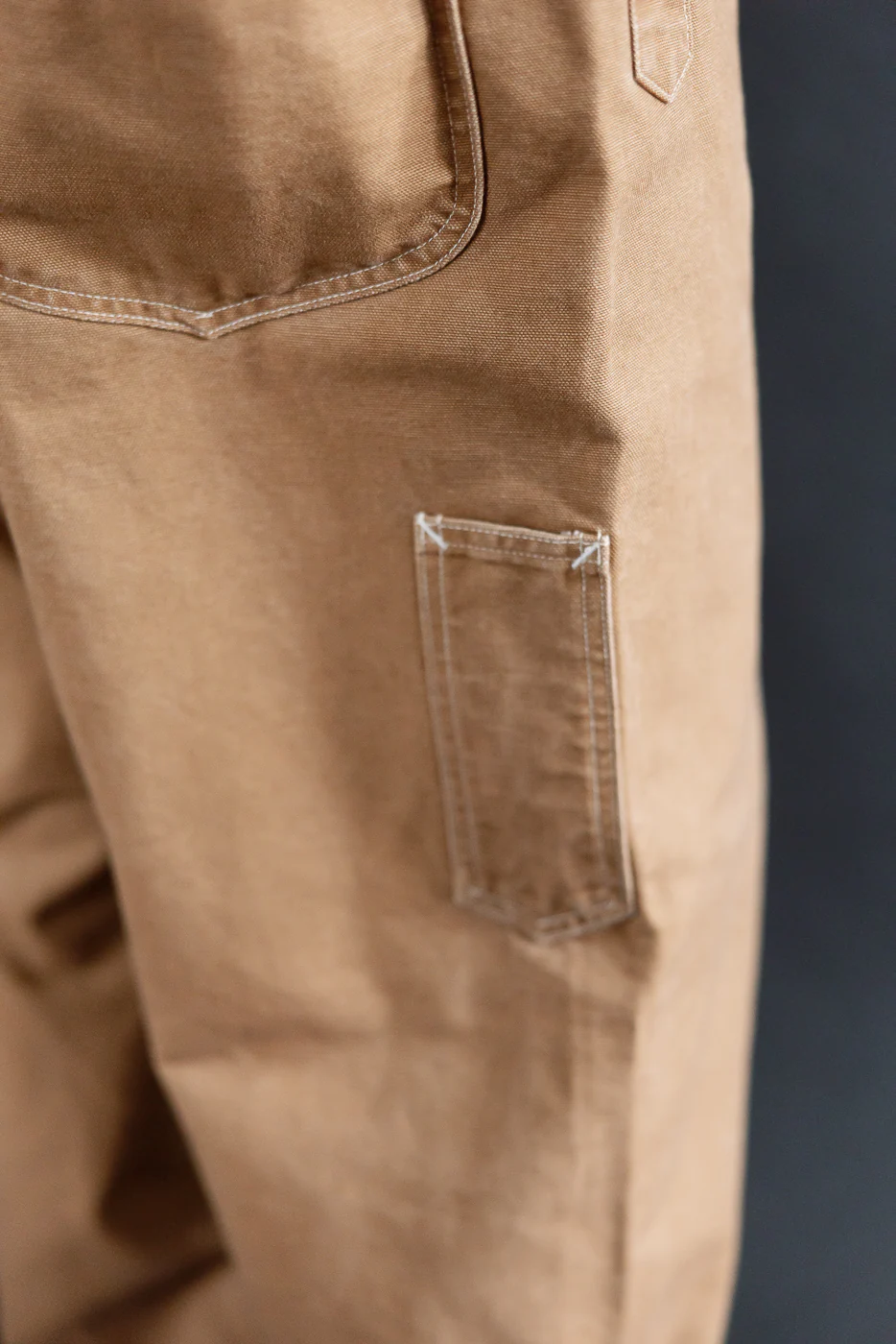 3401-PCR - Post 46 Overalls Pigment Dyed Canvas - Washed Brown - Image 25