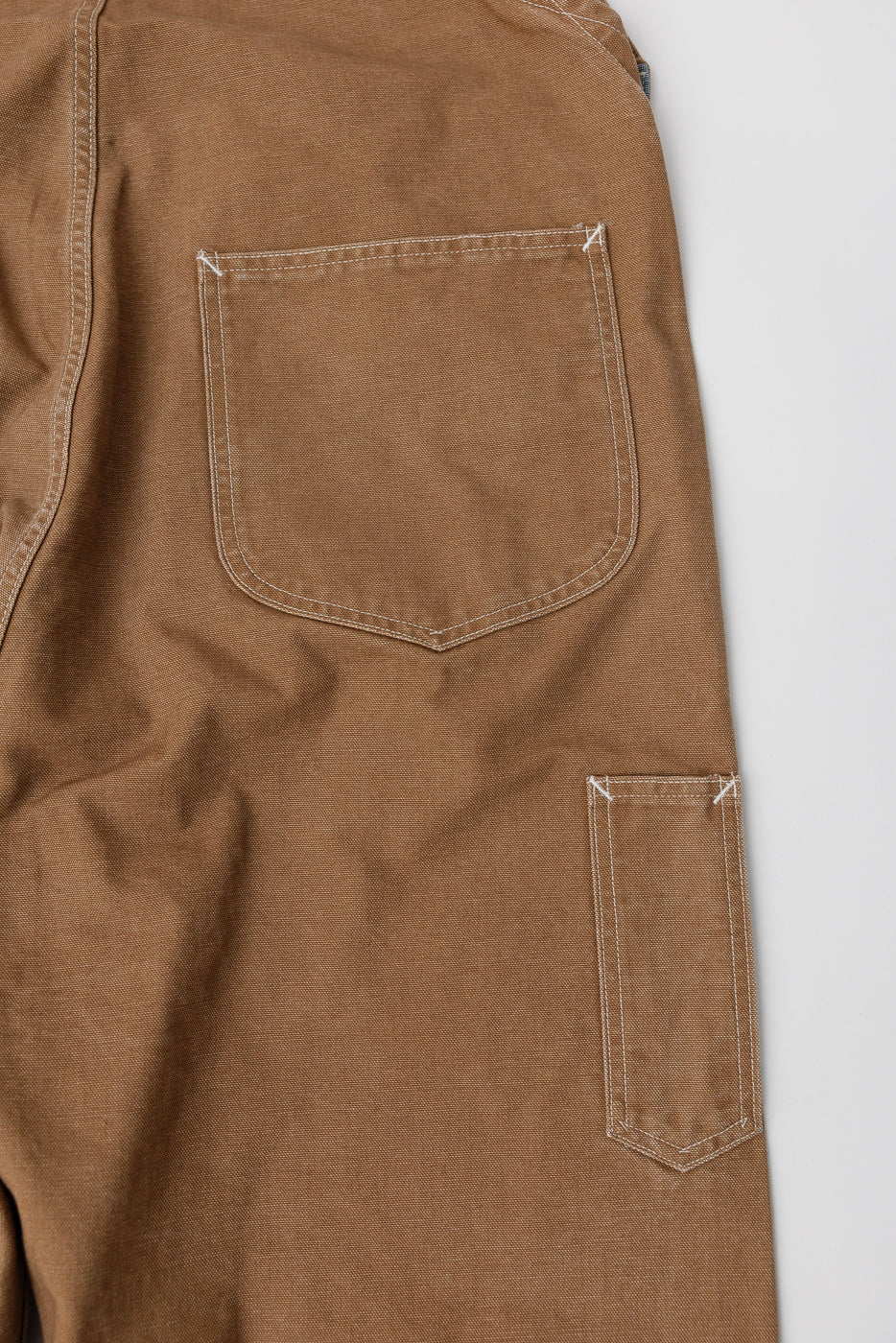 3401-PCR - Post 46 Overalls Pigment Dyed Canvas - Washed Brown - Image 6