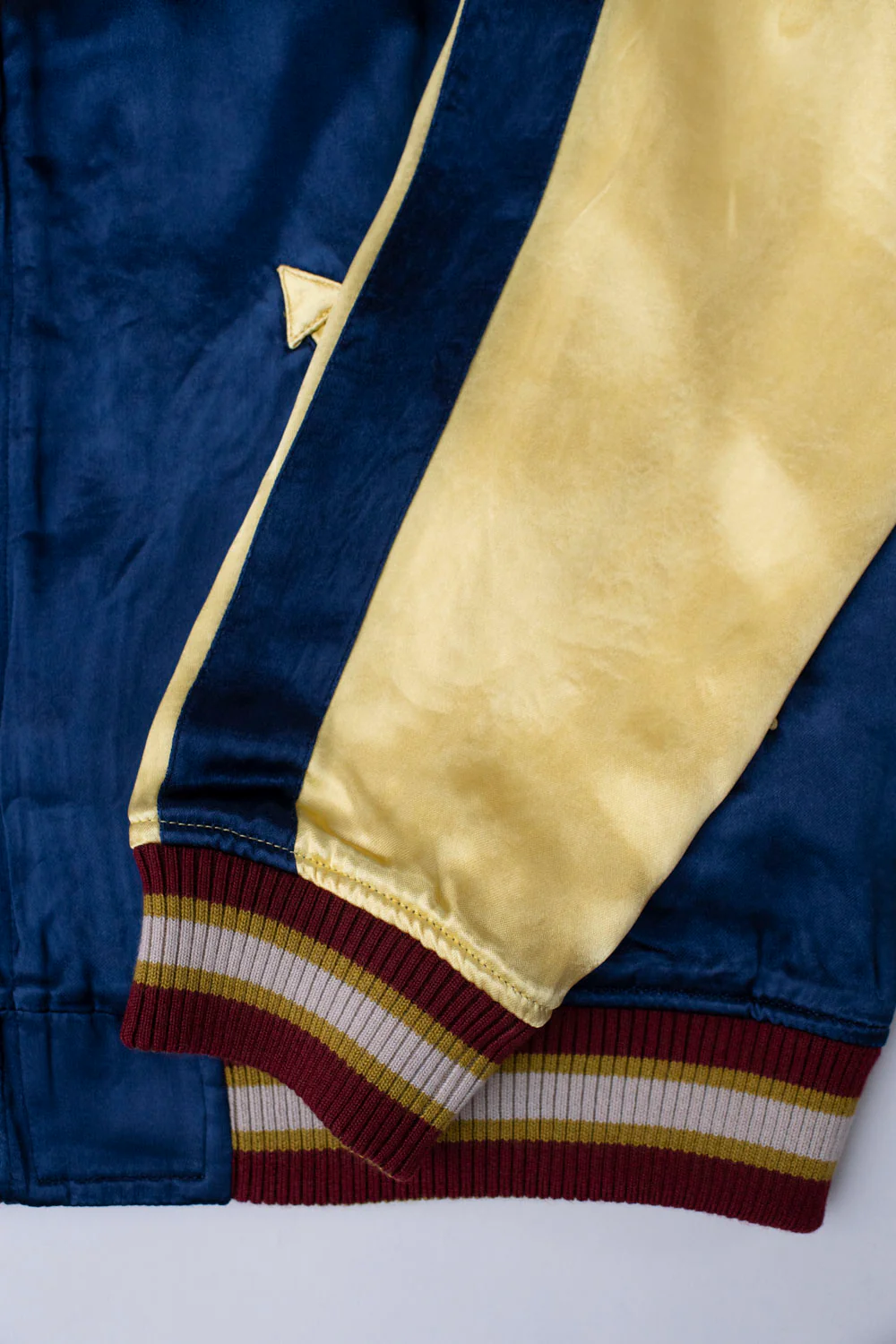 4581 - "Vehicle of God" Reversible Satin Sukajan Souvenir Jacket - Navy x Plum - Image 15