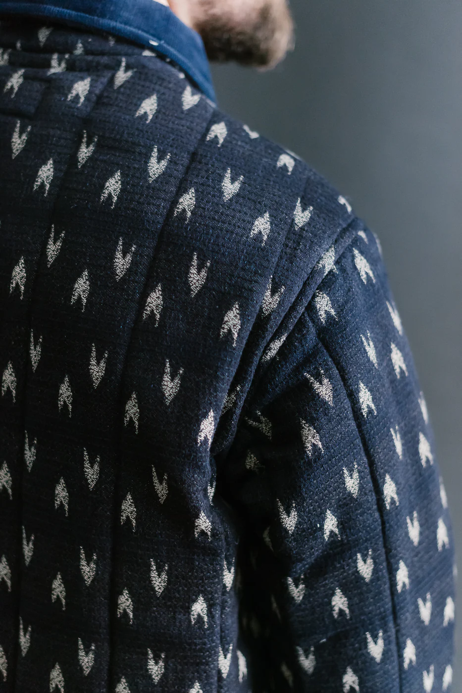 4597 - "Arrow Kasuri" Padded Sashiko Jacket - Indigo - Image 20