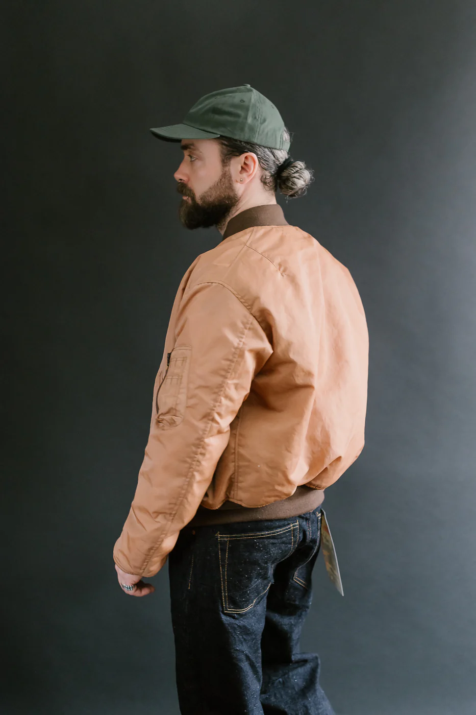 4599 - "Kakishibu" MA-1 Flight Jacket - Brown - Image 14