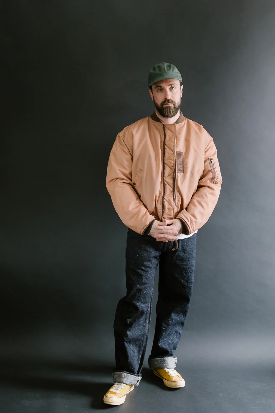 4599 - "Kakishibu" MA-1 Flight Jacket - Brown - Image 6