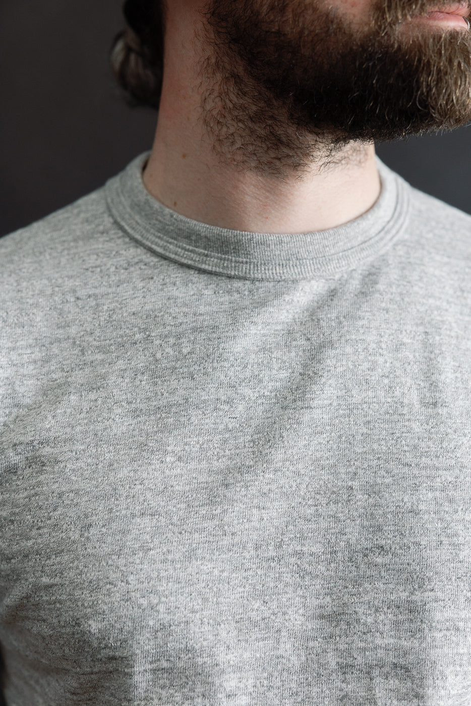 Lot 4601 - Slubby Cotton T-Shirt - Heather Grey - Image 15