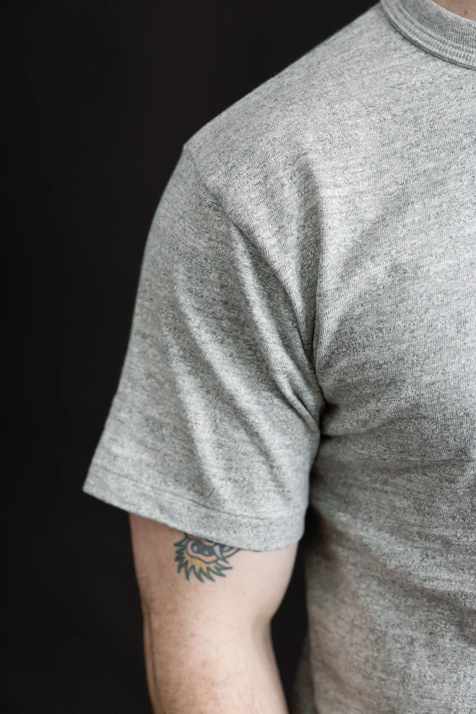 Lot 4601 - Slubby Cotton T-Shirt - Heather Grey - Image 16
