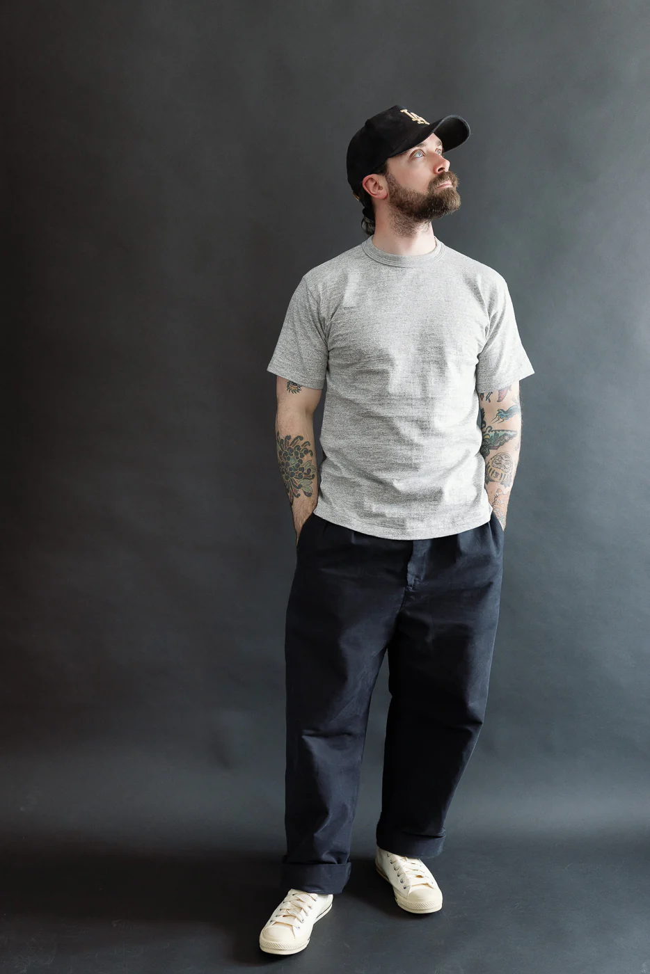 Lot 4601 - Slubby Cotton T-Shirt - Heather Grey - Image 5